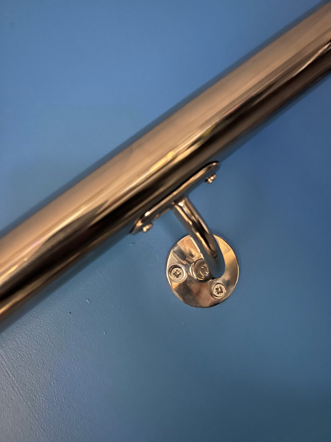 Stainless Steel Handrail With Flat Ends- External Grade 316- Anti Corrosion Mirror Polished
