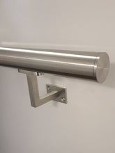 Load image into Gallery viewer, Stainless Steel Handrail With Flat Ends Hybrid Bracket
