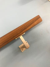 Load image into Gallery viewer, Stainless Steel &amp; Walnut Square Handrail - SimpleHandrails.co.uk
