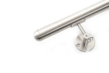 Load image into Gallery viewer, Stainless Steel Handrail With Dome Ends- Upgraded Bracket- Premium Rail - SimpleHandrails.co.uk
