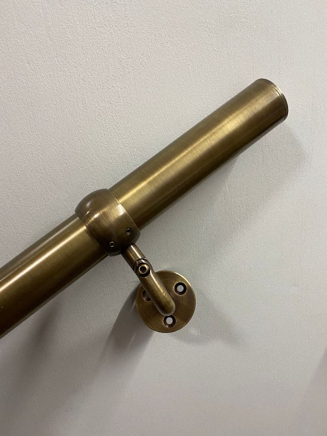 SimpleRail- Antique Brass Handrail- 3.6m Kit