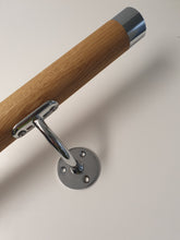 Load image into Gallery viewer, Polished Chrome &amp; Oak Handrail
