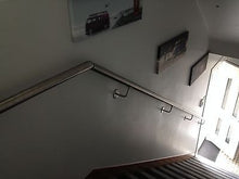 Load image into Gallery viewer, Stainless Steel Handrail With 7 Groove Ends- Upgraded Bracket- Premium Rail - SimpleHandrails.co.uk

