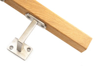 Load image into Gallery viewer, Stainless Steel &amp; Oak Square Handrail
