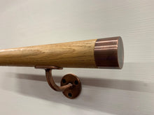 Load image into Gallery viewer, Copper &amp; Oak Handrail - SimpleHandrails.co.uk
