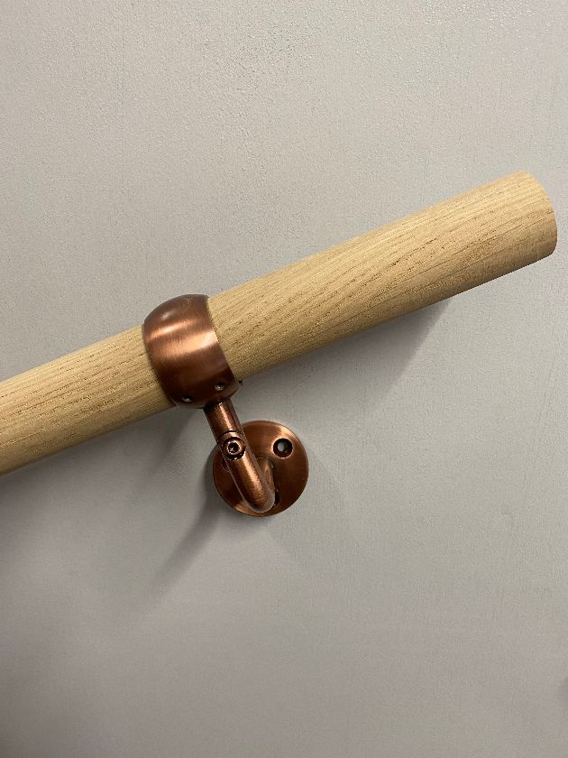 SimpleRail- Oak & Copper Handrail- 3.6m Kit